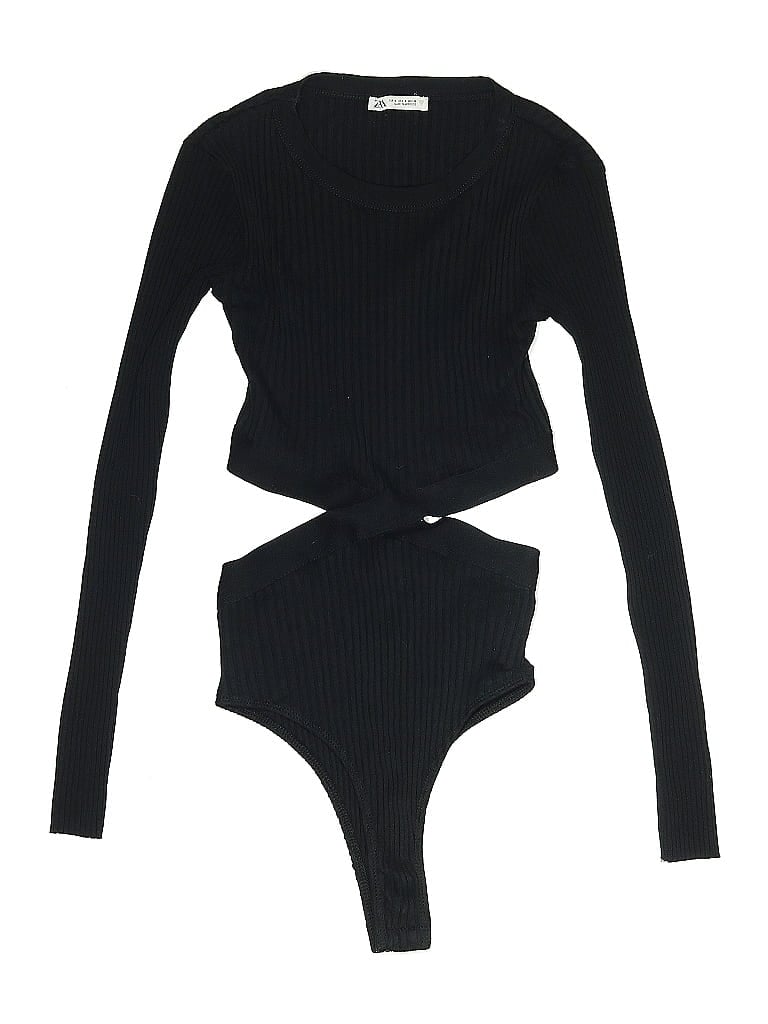 Pre-owned Zara Bodysuit In Black