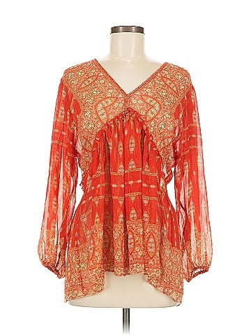 Rose + Olive Long Sleeve Blouse (view 1)