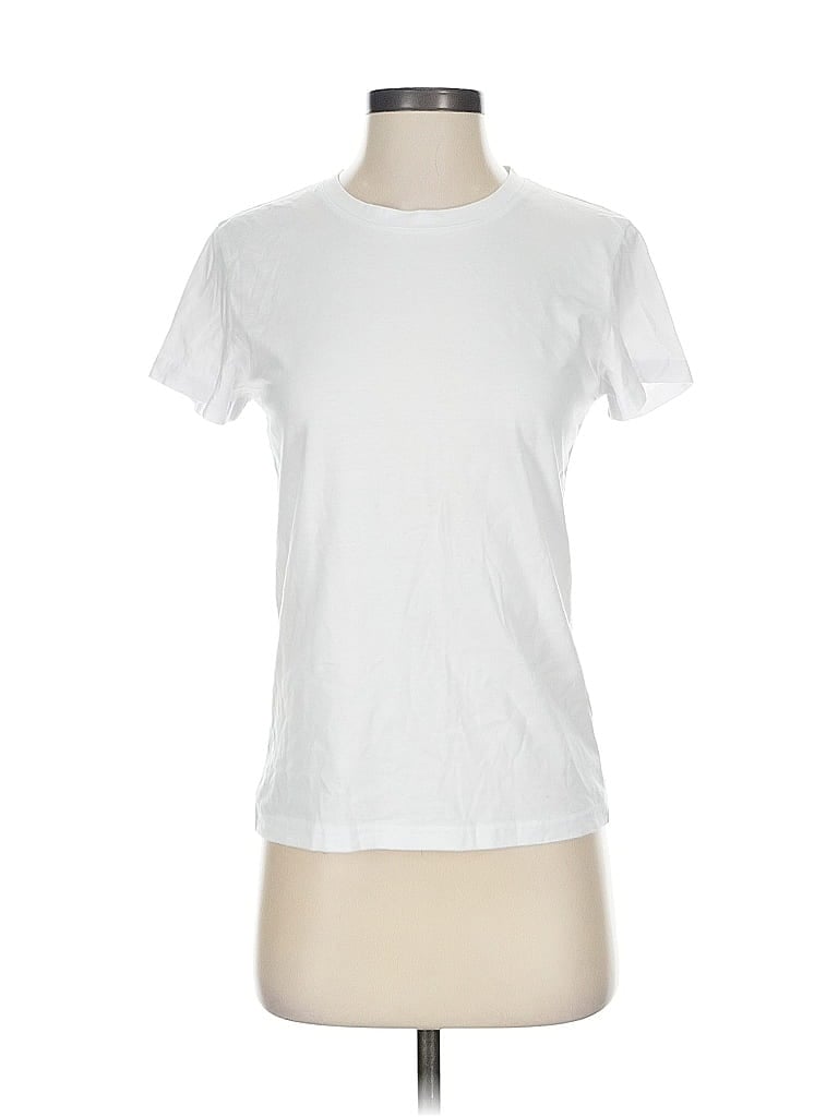 Pre-owned Shein Short Sleeve T-shirt In White