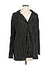 Unbranded 100% Polyester Black Long Sleeve Blouse Size L - photo 1