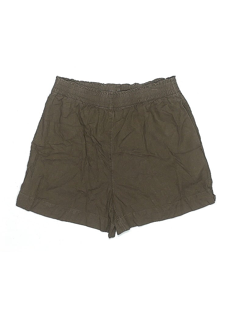Pre-owned H&m Khaki Shorts In Green