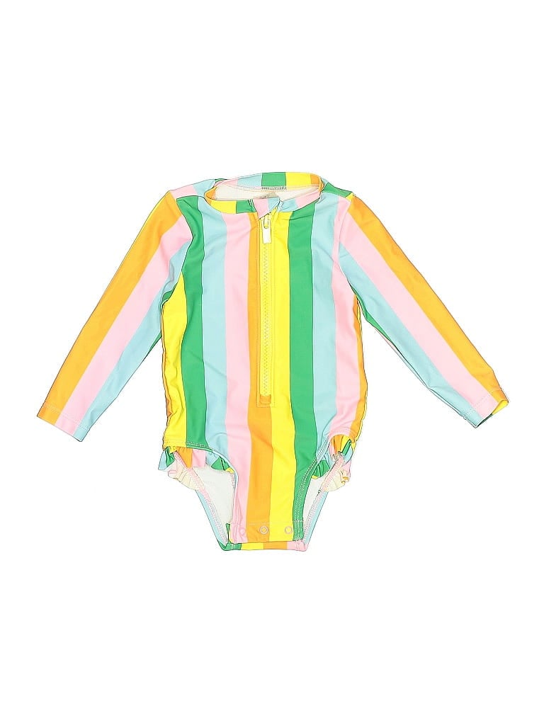 Pre-owned Old Navy Babies' One Piece Swimsuit In Yellow