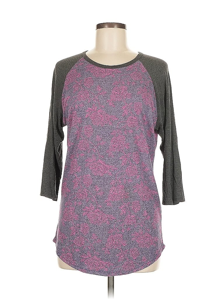 LULAROE Pre-owned 3/4 Sleeve T-shirt In Gray