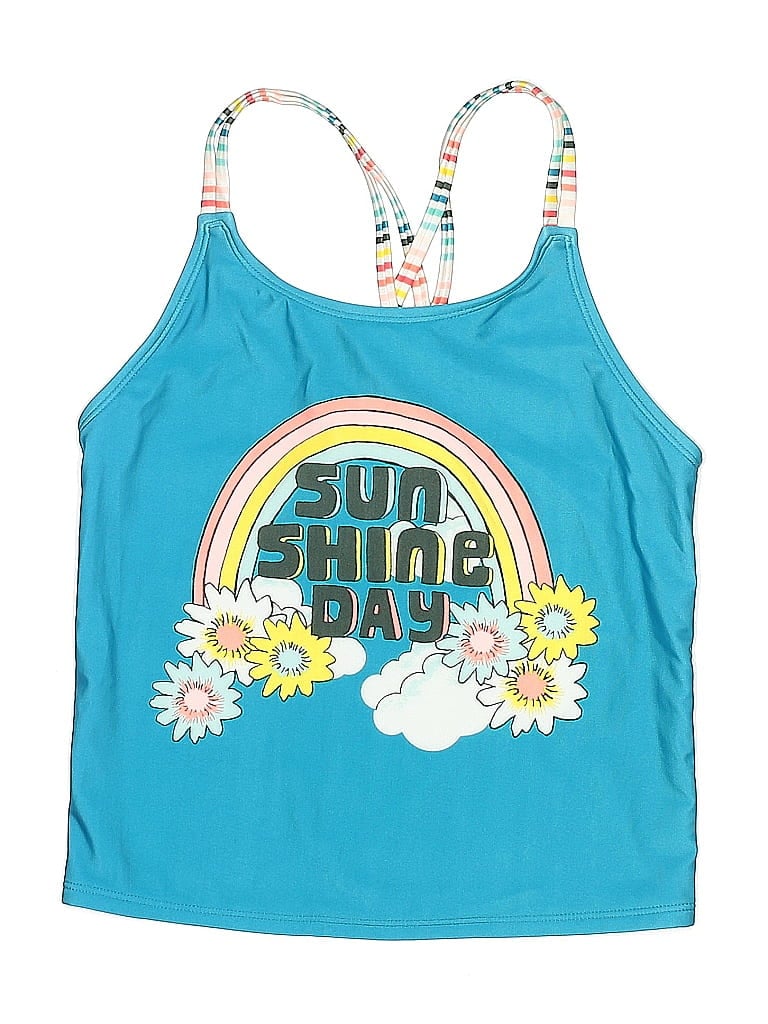 Pre-owned Cat & Jack Kids' One Piece Swimsuit In Blue