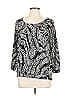 Style&Co Black 3/4 Sleeve Blouse Size L - photo 1