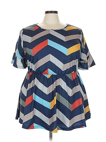 BLOOMCHIC Short Sleeve Blouse (view 1)