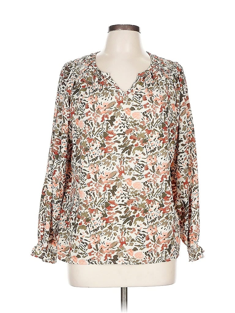 JESSICA SIMPSON Pre-owned Long Sleeve Blouse In White