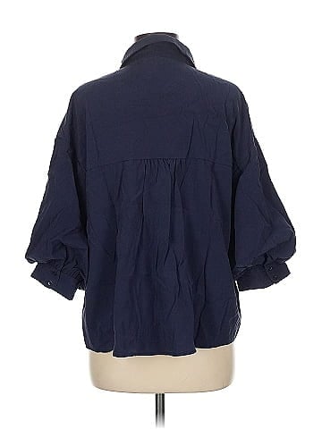 English Factory 3/4 Sleeve Button-Down Shirt (view 2)