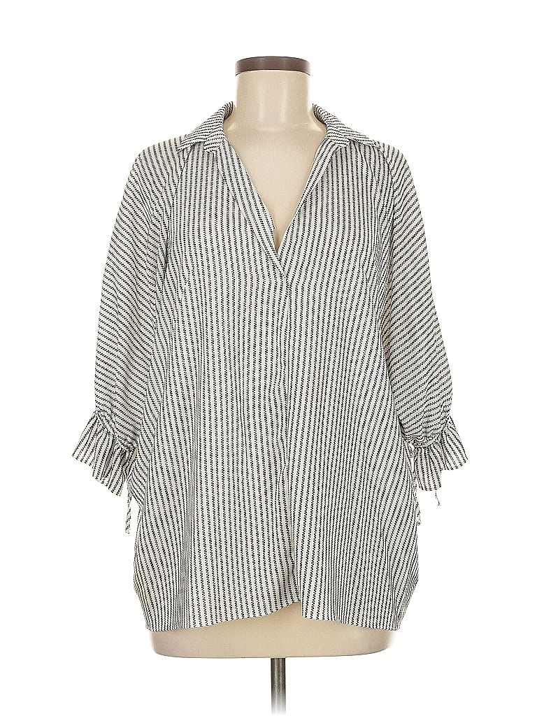 Pre-owned Gibson Latimer 3/4 Sleeve Button Down Shirt In Black