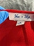 She + Sky Red Short Sleeve Top Size S - photo 7