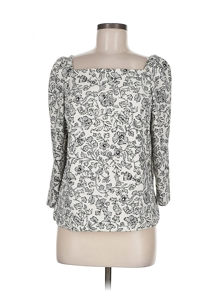 Click to view more detailed imagery on our partner's website Pre-owned Melloday 3/4 Sleeve Blouse In White