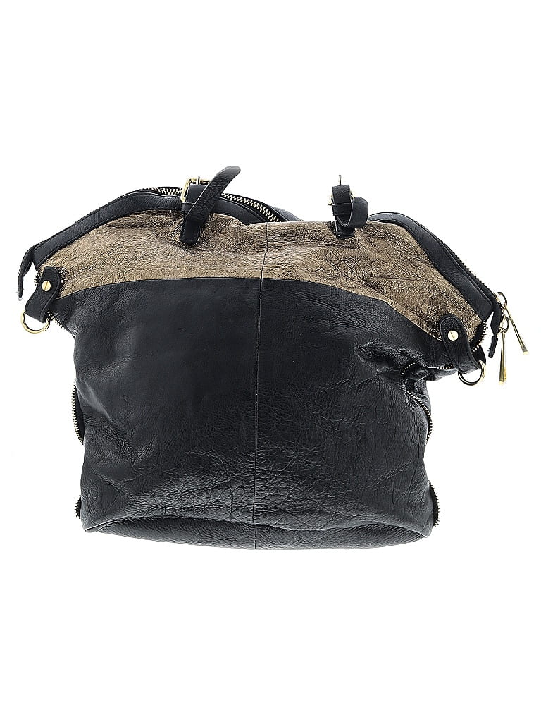 Pre-owned Kelsi By Kelsi Dagger Leather Satchel In Black