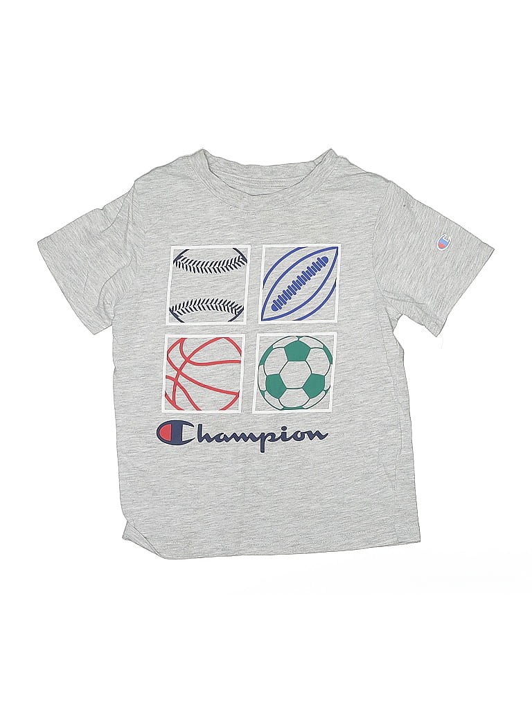 Champion Silver Short Sleeve T-Shirt Size 5 - photo 1