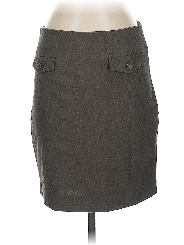 Pre-owned Express Formal Skirt In Gray