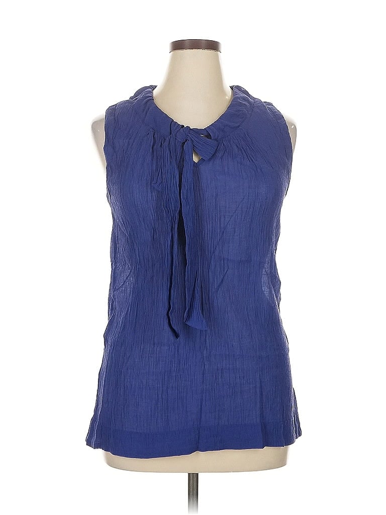 Pre-owned Merona Sleeveless Blouse In Blue