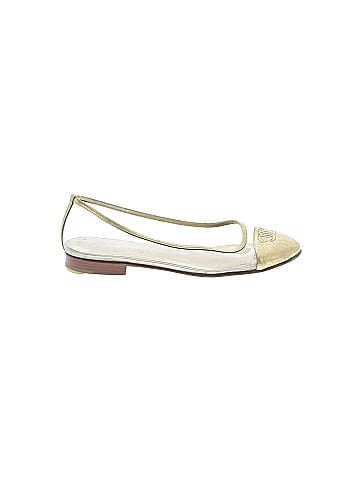 Chanel Lame Leather Cap Toe Ballet (view 1)