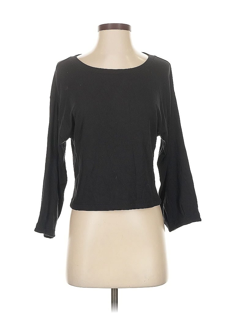 Pre-owned Wilfred 3/4 Sleeve Top Gray Boatneck Tops