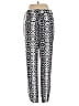 Express 100% Polyester Animal Print White Silver Casual Pants Size XS - photo 2