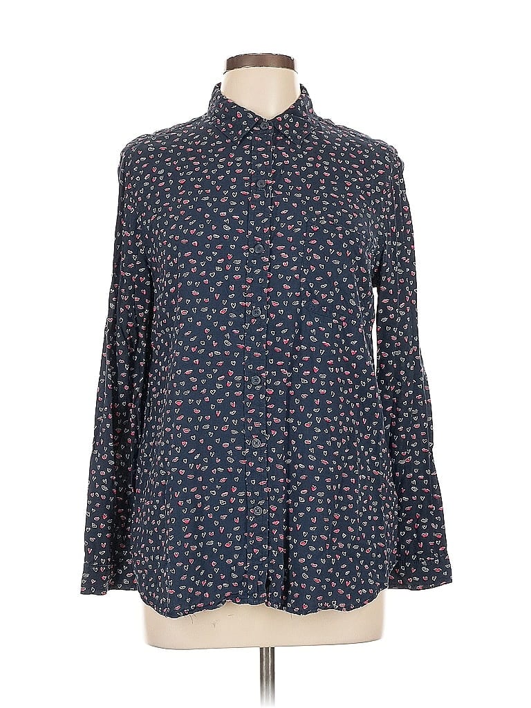 Click to view more detailed imagery on our partner's website Pre-owned Beachlunchlounge Long Sleeve Blouse In Blue