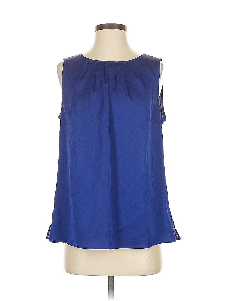 Pre-owned Talbots Sleeveless Blouse In Blue