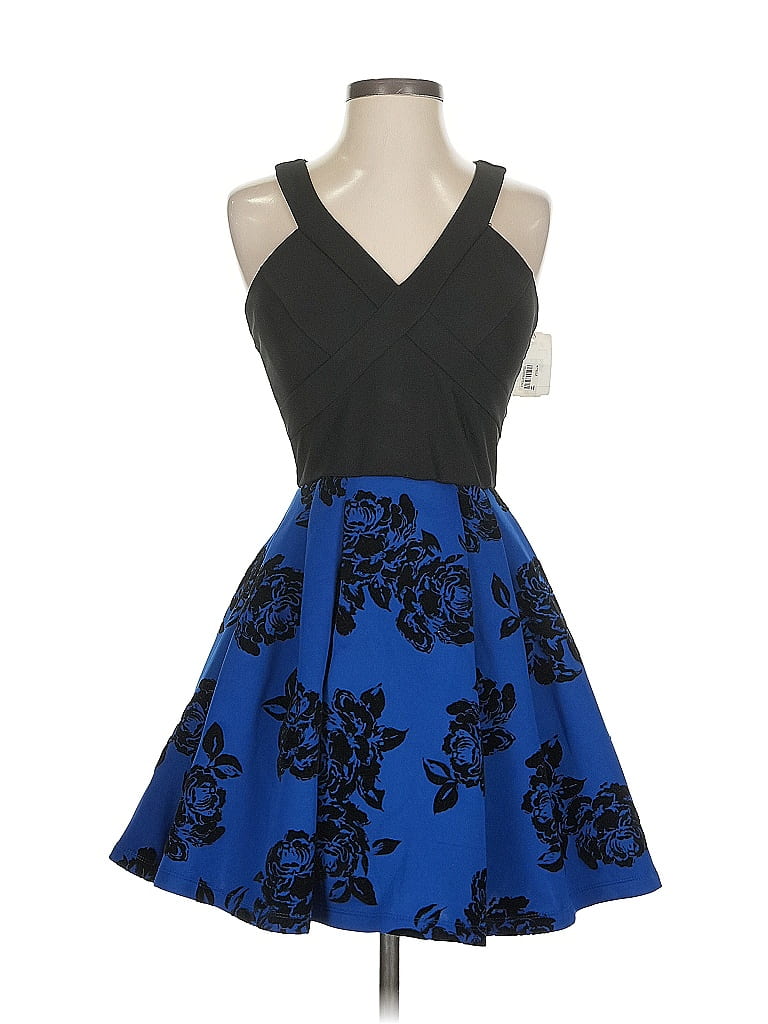 Pre-owned Crystal Doll Cocktail Dress In Blue