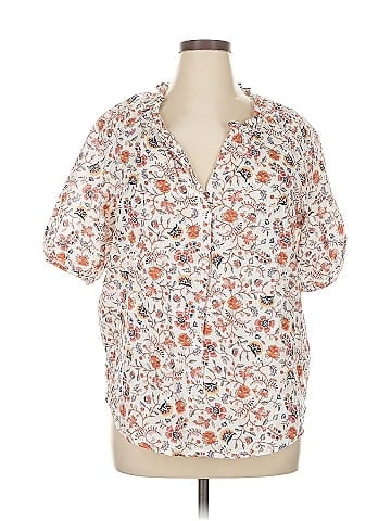 a.n.a. A New Approach Short Sleeve Blouse (view 1)