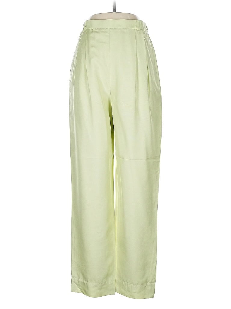 Carlisle 100% Silk Green Silk Pants Size 6 - photo 1