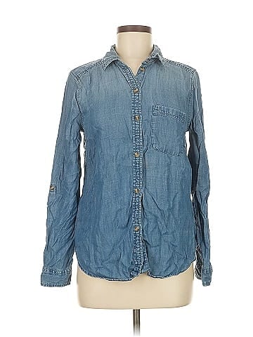 American Eagle Outfitters Long Sleeve Button-Down Shirt (view 1)