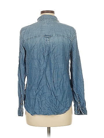American Eagle Outfitters Long Sleeve Button-Down Shirt (view 2)