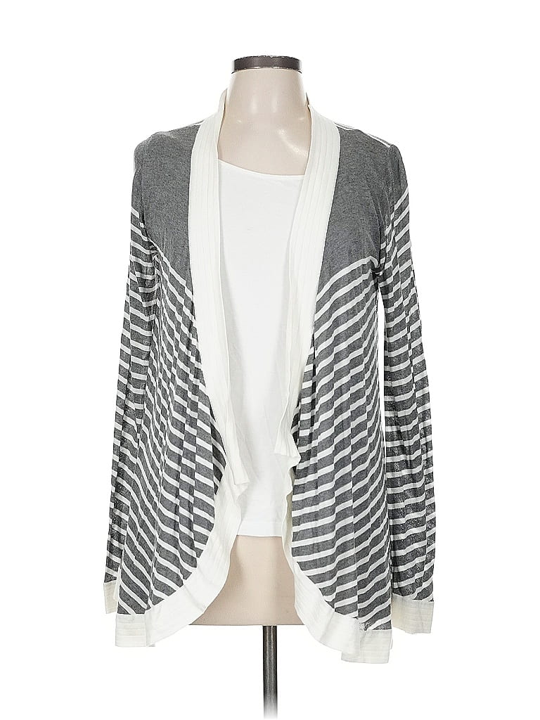 Pre-owned Bobeau Cardigan Sweater In Gray