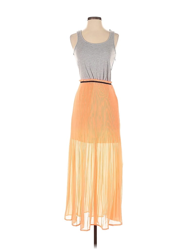 Pre-owned Mng Casual Dress In Orange