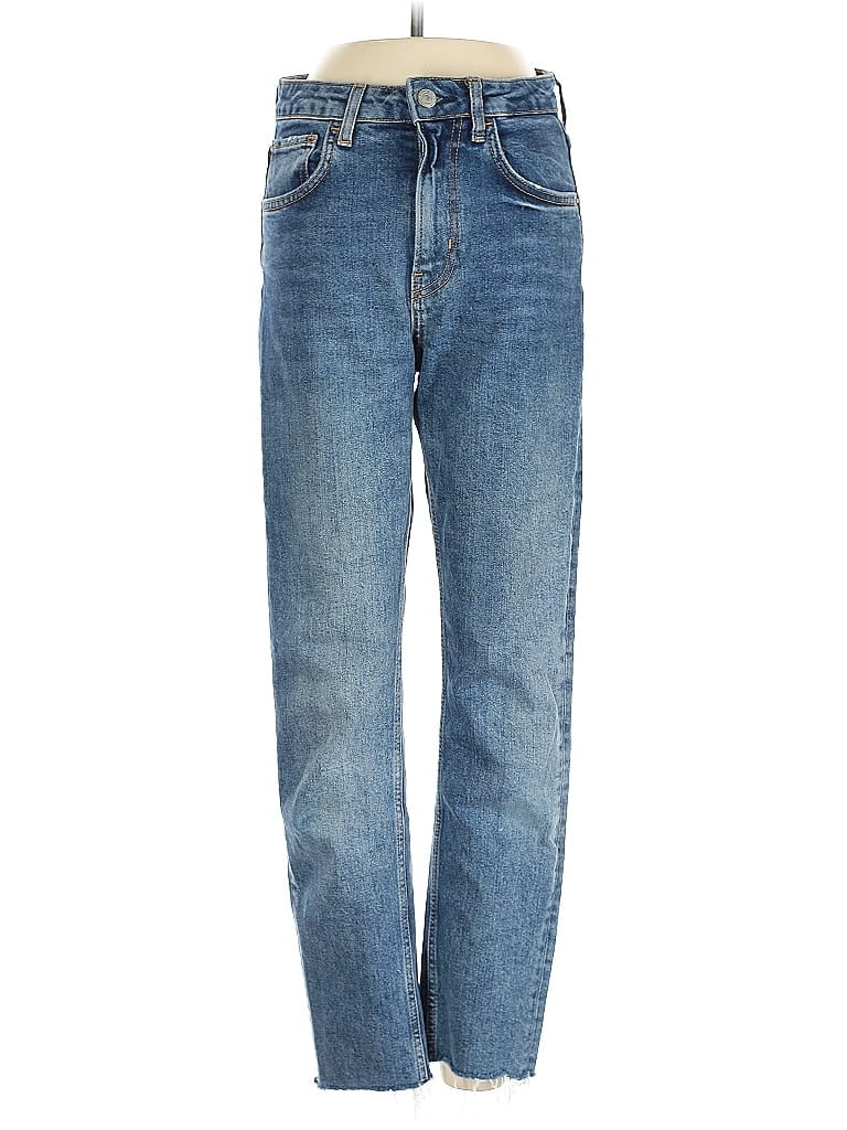 Pre-owned Zara Trf Jeans In Blue