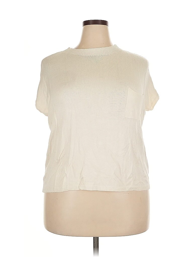 Pre-owned Ekouaer Sleeveless T-shirt In White