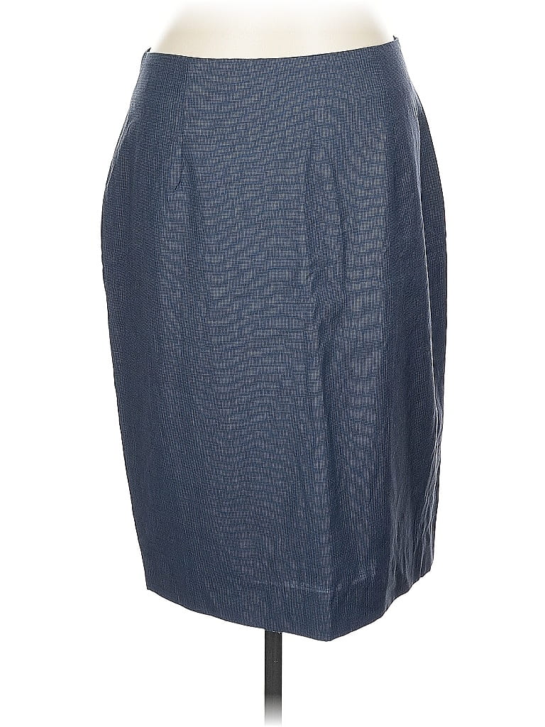 Pre-owned Façonnable Wool Skirt In Blue