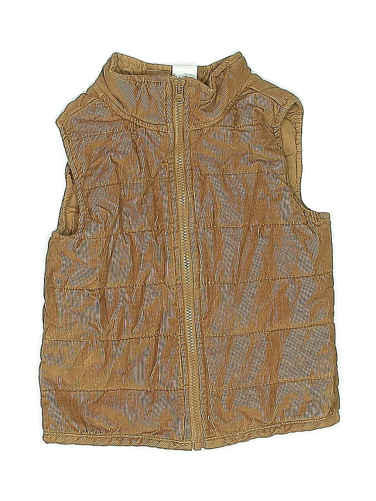 Pre-owned Carter's Kids' Vest In Gold