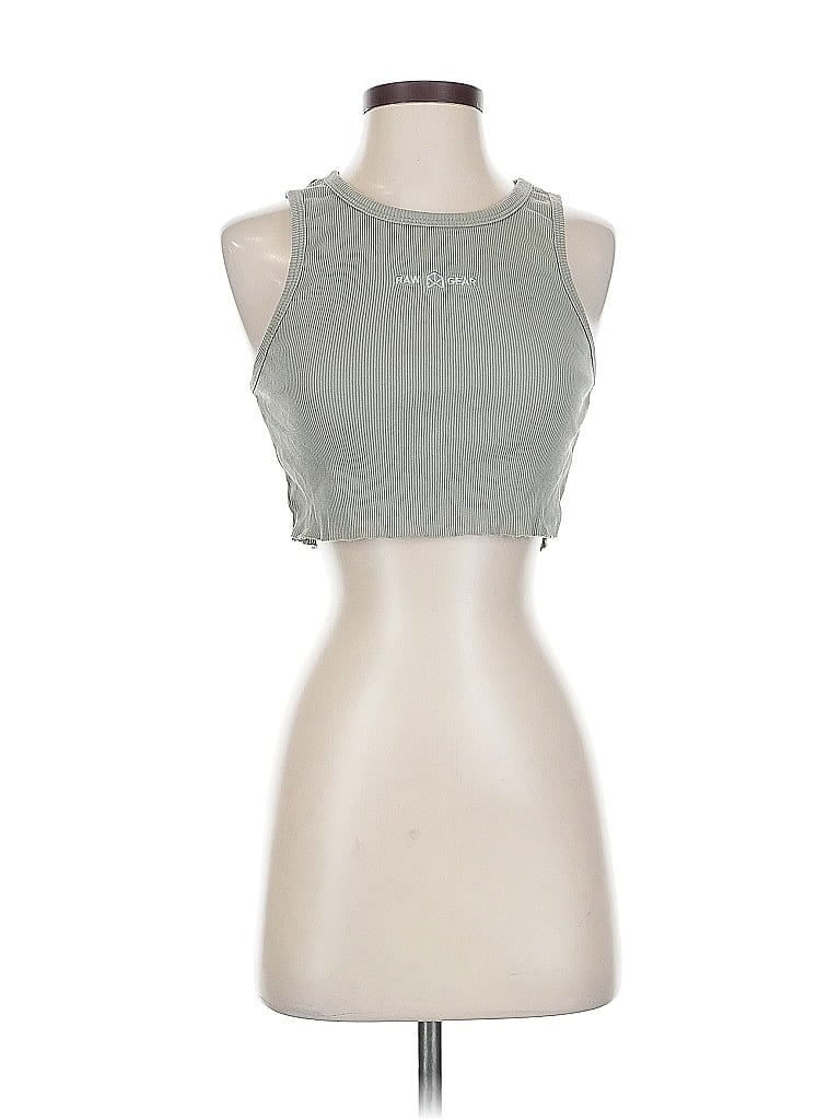 Pre-owned Assorted Brands Tank Top Gray Halter Neckline Tops