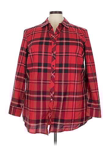 Foxcroft Long Sleeve Button-Down Shirt (view 1)