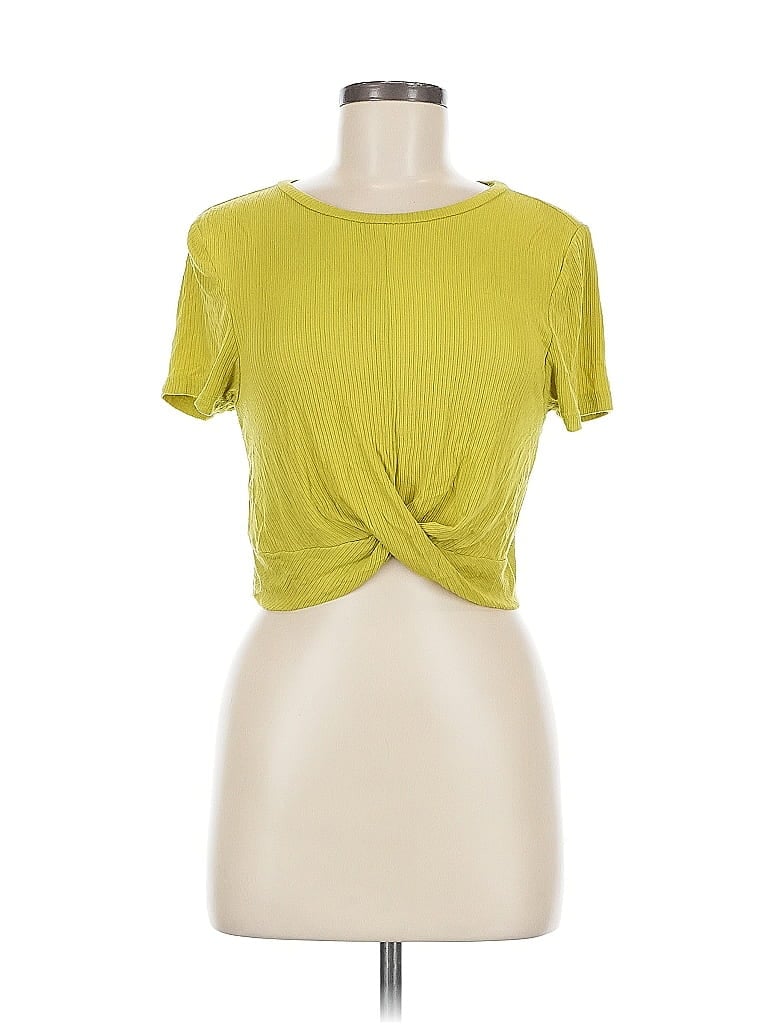 Pre-owned Bcbgeneration Short Sleeve T-shirt In Green