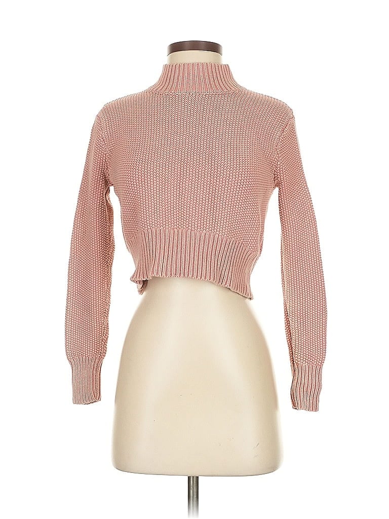 Pre-owned Kendall & Kylie Turtleneck Sweater In Pink