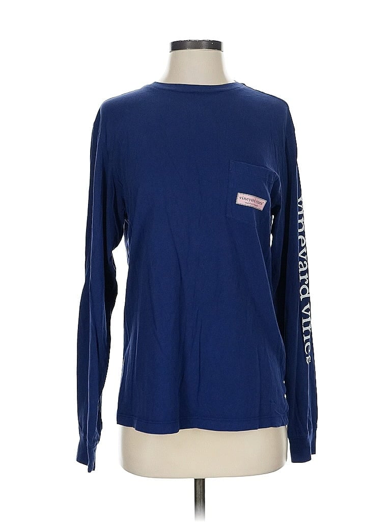 Pre-owned Vineyard Vines Long Sleeve T-shirt In Blue