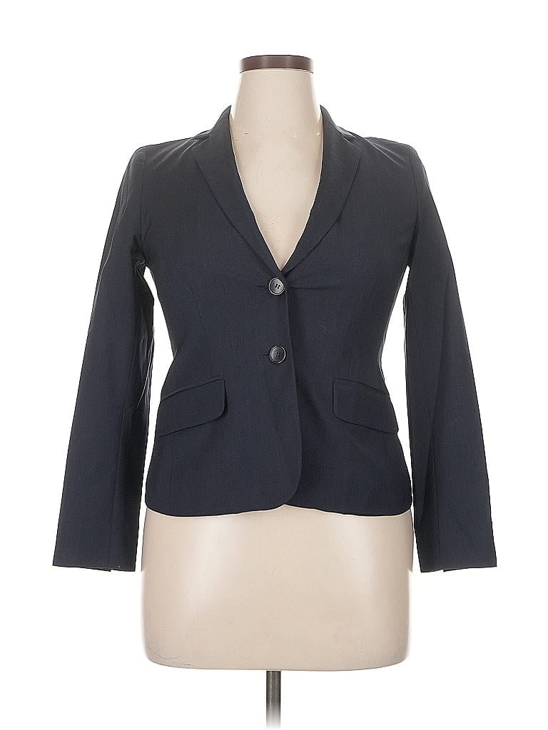 Pre-owned Talbots Wool Blazer Jacket In Blue