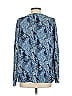 Joie 100% Polyester Paisley Blue Long Sleeve Blouse Size S - photo 2