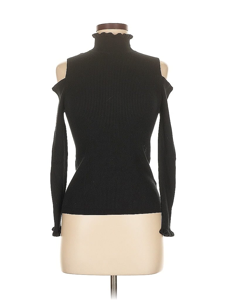 Click to view more detailed imagery on our partner's website Pre-owned Nanette Lepore Turtleneck Sweater In Black