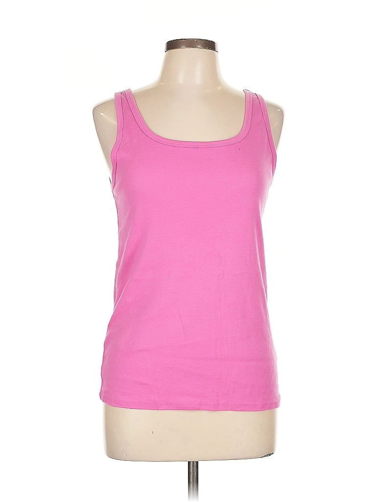 A NEW DAY Pre-owned Tank Top Pink Scoop Neck Tops