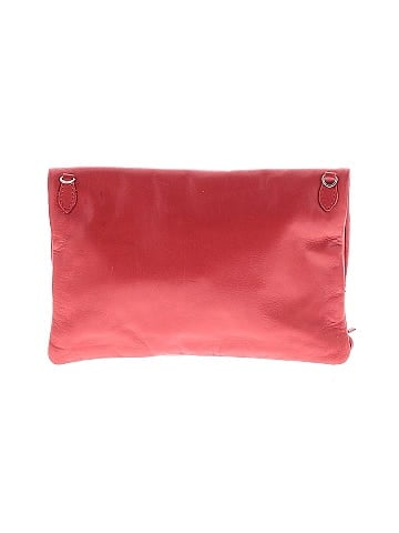 Aqua Leather Clutch (view 2)