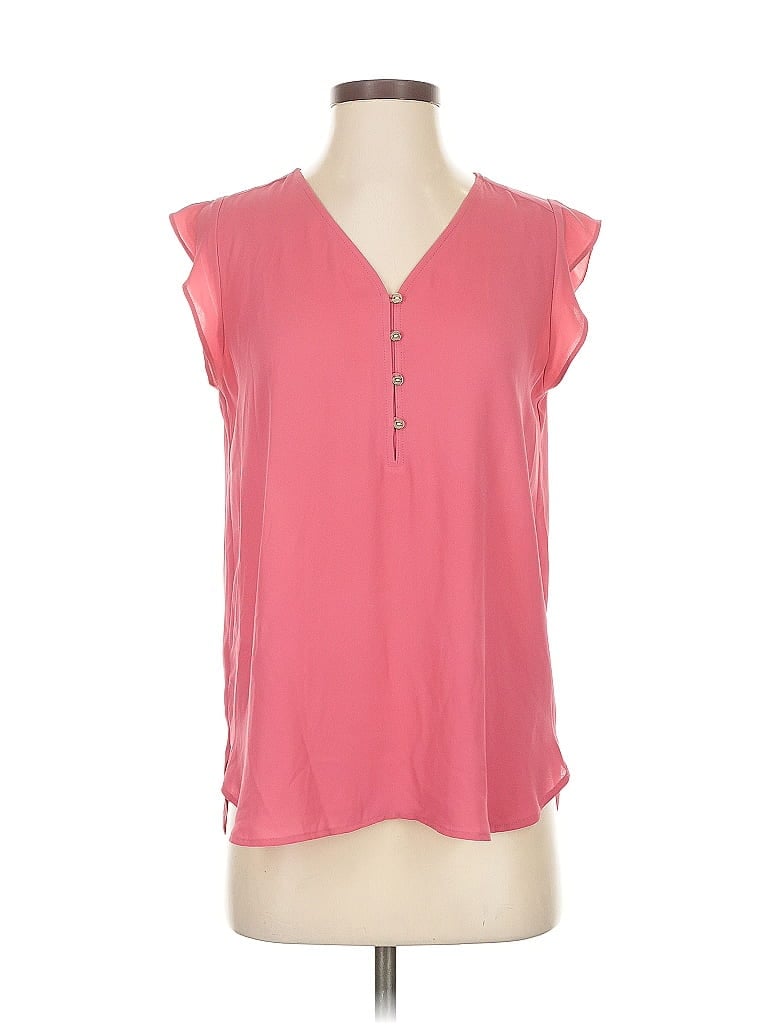 Pre-owned Ann Taylor Loft Sleeveless Blouse In Pink