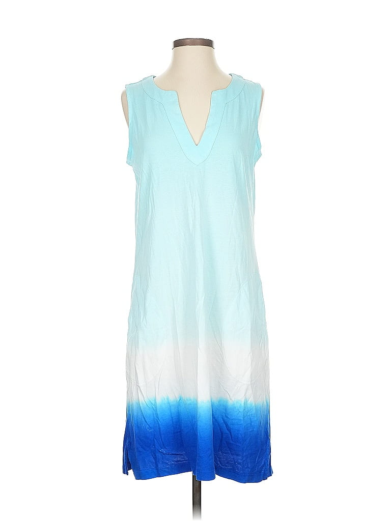 Pre-owned Lands' End Casual Dress In Blue