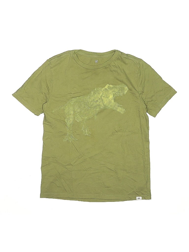 Gap Kids 100% Cotton Green Short Sleeve T-Shirt Size L (kids) - photo 1