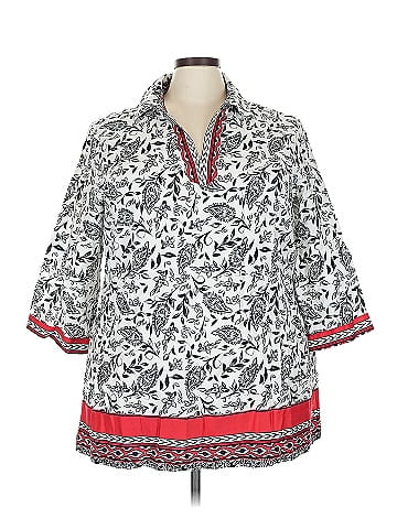Foxcroft 3/4 Sleeve Blouse (view 1)