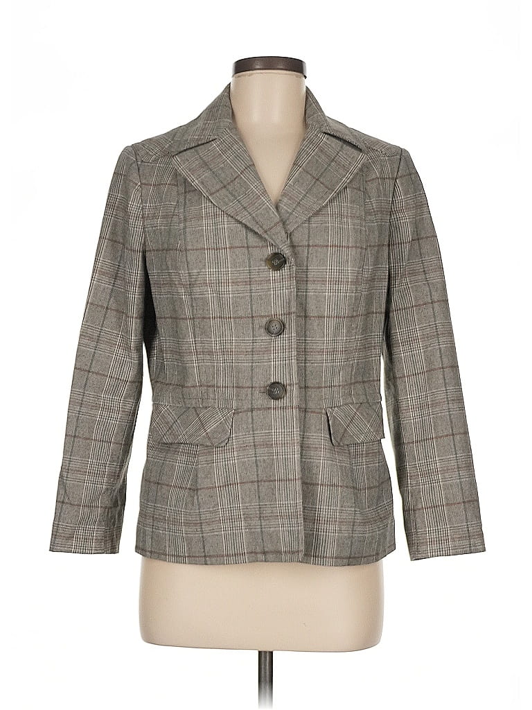 Pre-owned E3 By Etcetera Blazer Jacket In Gray